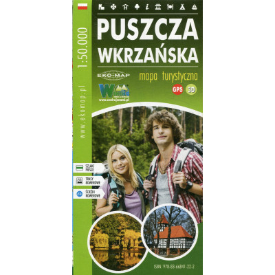 Puszcza Wkrzańska - mapa turystyczna 1:50 000