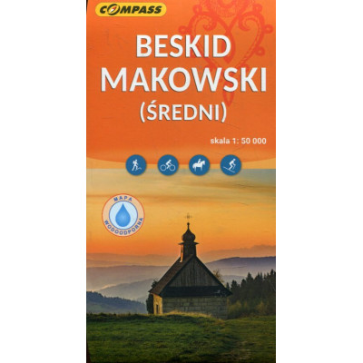 Beskid Makowski Średni Mapa laminowana 1: 50 000