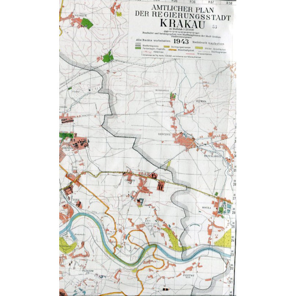 Amtlicher Plan der Regierungsstadt Krakau 1943 (Kraków 1943)