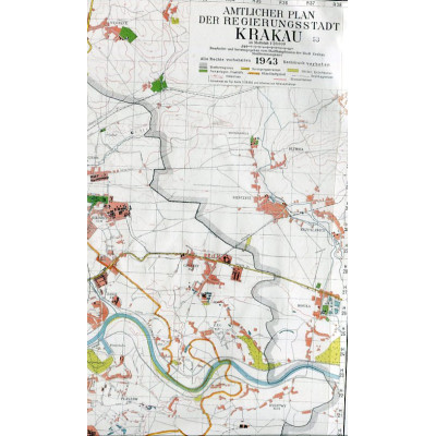 Amtlicher Plan der Regierungsstadt Krakau 1943 (Kraków 1943)
