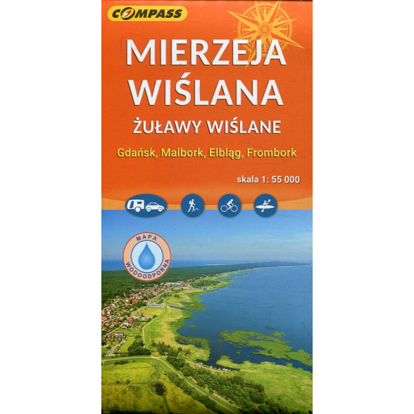 Mierzeja Wiślana, Żuławy Wiślane - mapa 1:55 000
