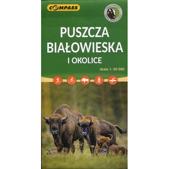 Puszcza Białowieska i okolice - mapa turystyczna