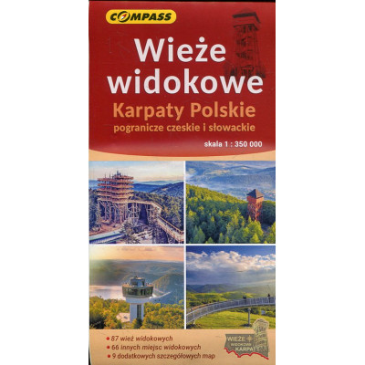 Wieże widokowe Karpaty Polskie - mapa