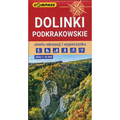 Dolinki Podkrakowskie Mapa turystyczna 1:25 000