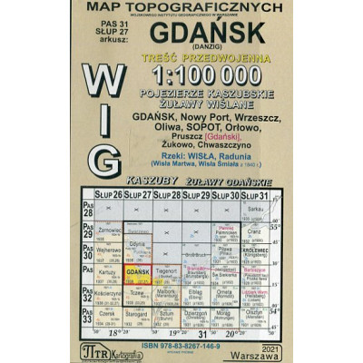 Gdańsk - mapa WIG skala 1:100 000