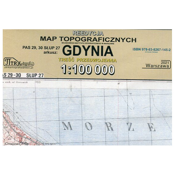 Gdynia - mapa WIG skala 1:100 000