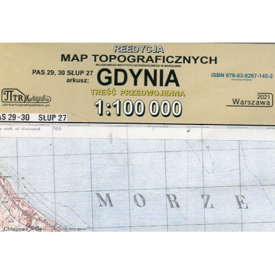 Gdynia - mapa WIG skala 1:100 000