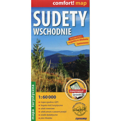 Sudety Wschodnie - laminowana mapa turystyczna 1:60 000