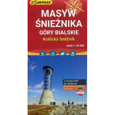 Masyw Śnieżnika, Góry Bialskie - mapa turystyczna, skala 1 : 35 000
