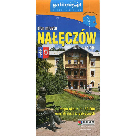 Plan miasta Nałęczów - skala 1:9 000