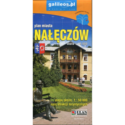 Plan miasta Nałęczów - skala 1:9 000
