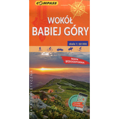 Wokół Babiej Góry - mapa laminowana skala 1:60 000