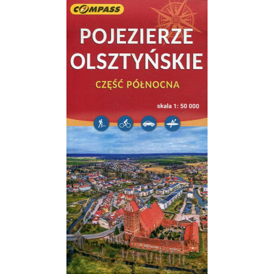 Pojezierze Olsztyńskie - część północna - mapa w skali 1:50 000