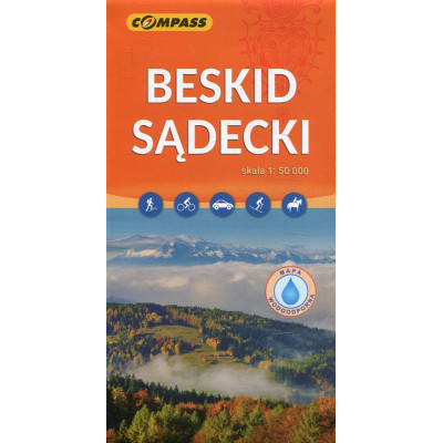 Beskid Sądecki mapa laminowana 1 : 50 000