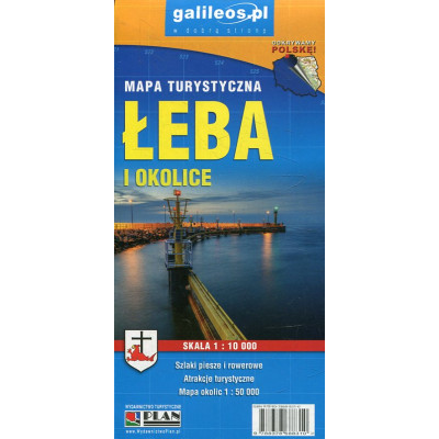 Łeba i okolice 1:10 000 - mapa turystyczna