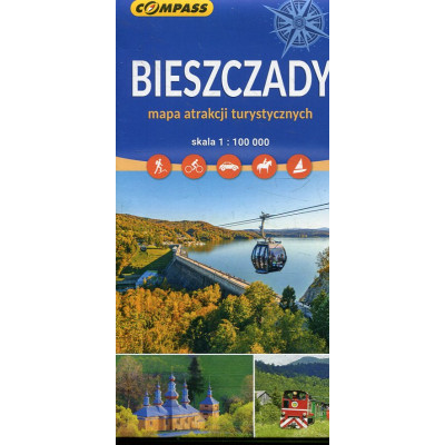 Bieszczady - mapa atrakcji turystycznych