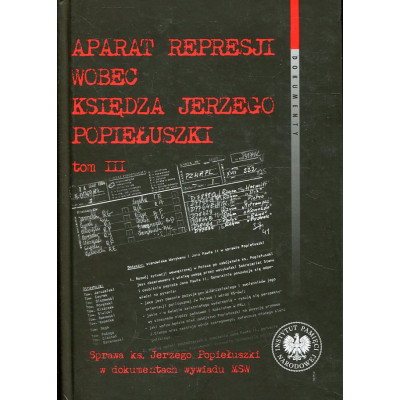 Aparat represji wobec księdza Jerzego Popiełuszki t. 3