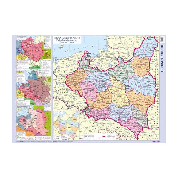 Mapa Historia Polski (Ścienna historyczna mapa Polski)