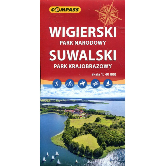 Wigierski Park Narodowy, Suwalski Park Krajobrazowy - mapa turystyczna 1:40 000
