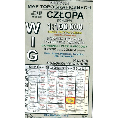 Człopa - mapa WIG skala 1:100 000