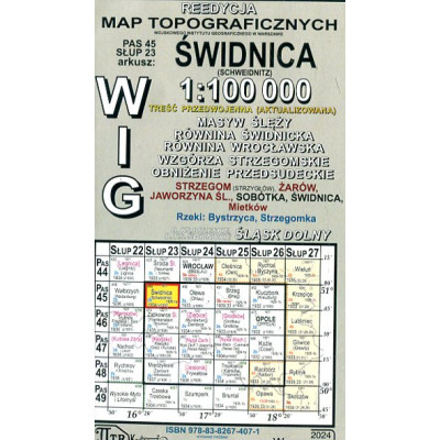 Świdnica - mapa WIG skala 1:100 000