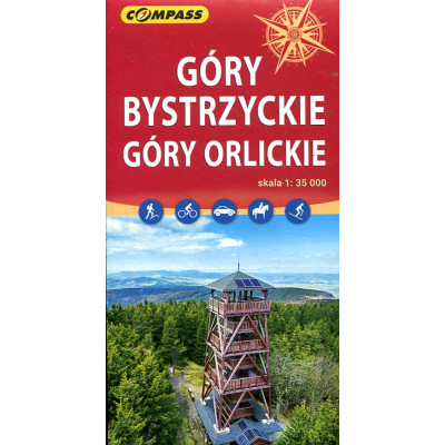 Góry Bystrzyckie, Góry Orlickie - mapa turystyczna 1:35 000