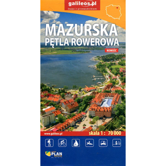 Mazurska pętla rowerowa - mapa 1:70 000