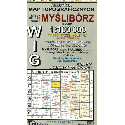 Myślibórz - mapa WIG skala 1:100 000