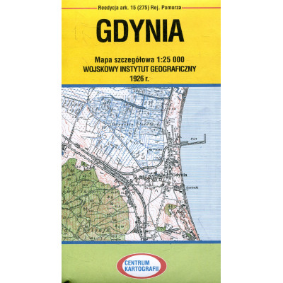 Gdynia Mapa 1:25 000 ark.15 (275) Rej. Pomorza