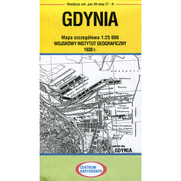 Gdynia mapa 1:25 000 ark.pas 30-słup 27-H