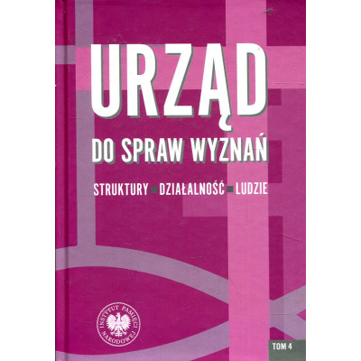 Urząd do spraw wyznań Struktury - działalność - ludzie Tom 4