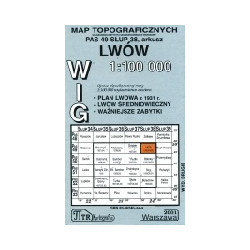 Lwów - mapa topograficzna WIG
