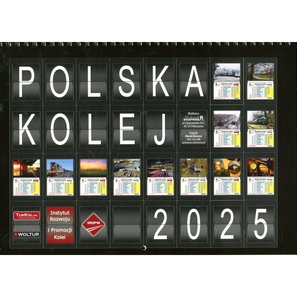 Kalendarz 2025 Polska Kolej