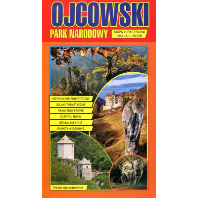 Ojcowski Park Narodowy – mapa turystyczna1:20 000
