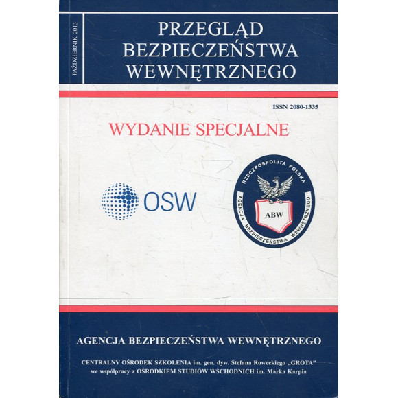 Przegląd Bezpieczeństwa Wewnętrznego Wydanie Specjalne październik 2013