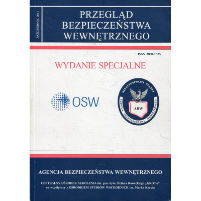 Przegląd Bezpieczeństwa Wewnętrznego Wydanie Specjalne październik 2013