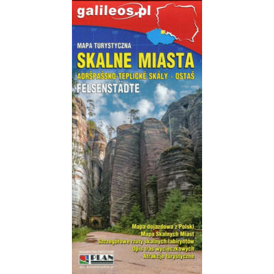 Skalne miasta - mapa turystyczna
